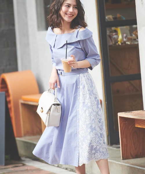 「NOELA」 長袖ブラウス FREE ブルー レディース_画像8