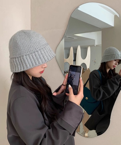 VIBGYOR ニット帽 ニットキャップ 「EIZZ/アイズ」リブ編み ニット