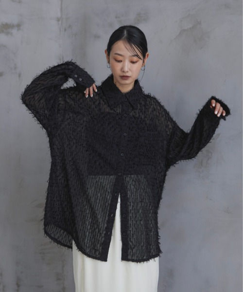 「feepur」 長袖シャツ MEDIUM アイボリー レディース_画像2