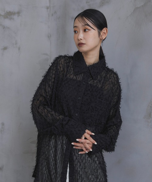 「feepur」 長袖シャツ MEDIUM アイボリー レディース_画像7