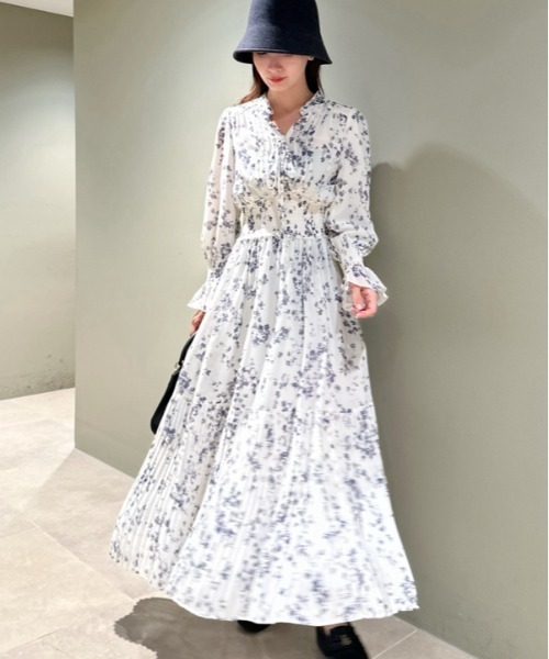 snidel長袖ワンピース SNIDEL（スナイデル） 長袖ワンピース 0 ライトブルー レディース