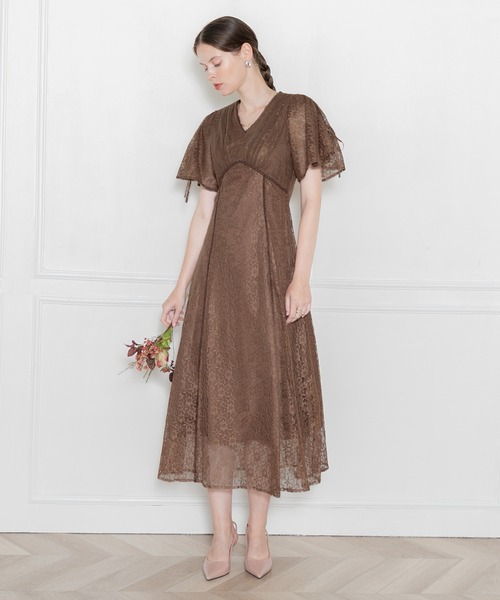 「Leja」 半袖ワンピース MEDIUM パープル レディースの画像