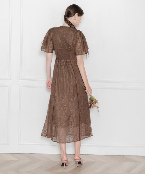 「Leja」 半袖ワンピース MEDIUM パープル レディースの画像