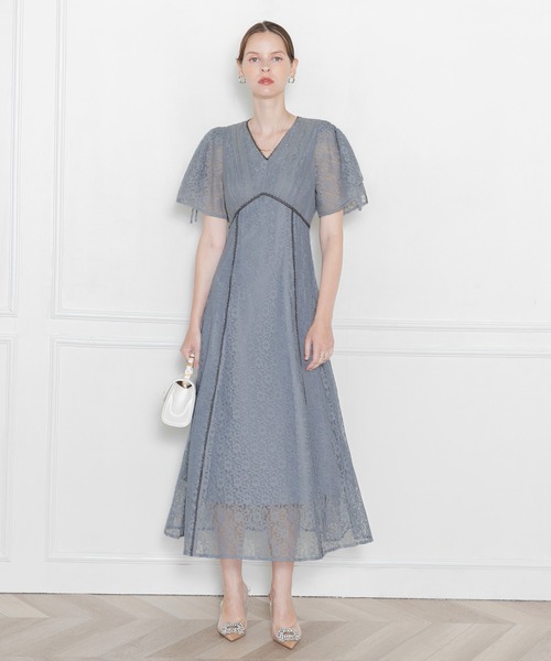 「Leja」 半袖ワンピース MEDIUM パープル レディースの画像