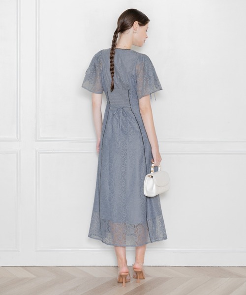 「Leja」 半袖ワンピース MEDIUM パープル レディースの画像