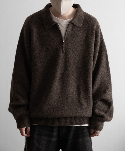 「RUUBON」 長袖ニット L ナチュラル メンズ_画像3