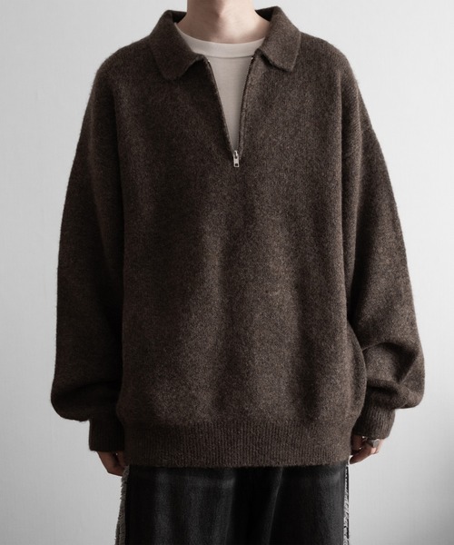 「RUUBON」 長袖ニット L ナチュラル メンズ_画像8