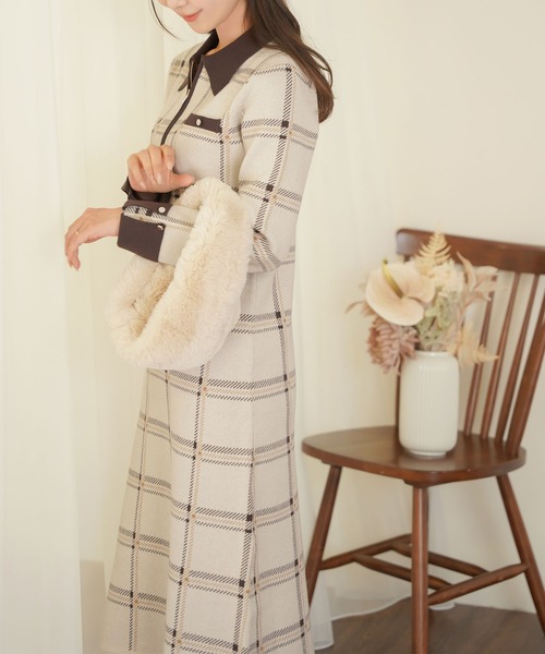 le reve vaniller（ル レーヴ ヴァニレ） ワンピース ハーフジップ