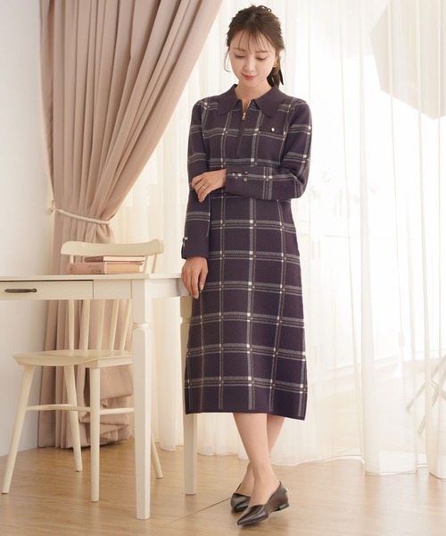 le reve vaniller（ル レーヴ ヴァニレ） ワンピース ハーフジップ