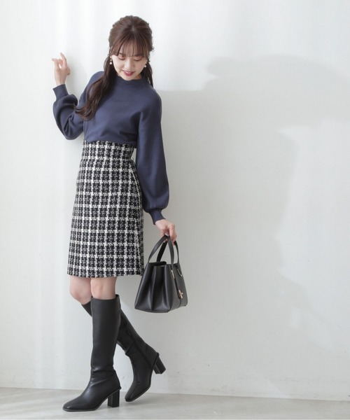 「PROPORTION BODY DRESSING」 長袖ニット MEDIUM ボルドー レディース_画像5