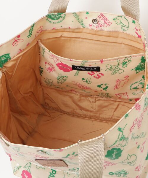 「CRYSTAL BALL」 トートバッグ - ベージュ レディース_画像4