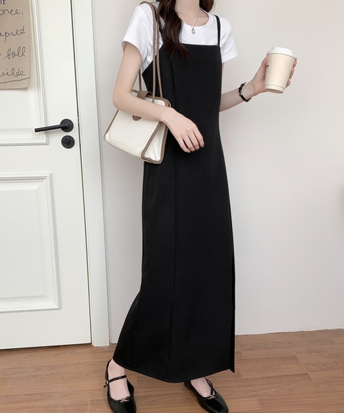 「emi+」 キャミソールワンピース S ブラック レディース_画像4