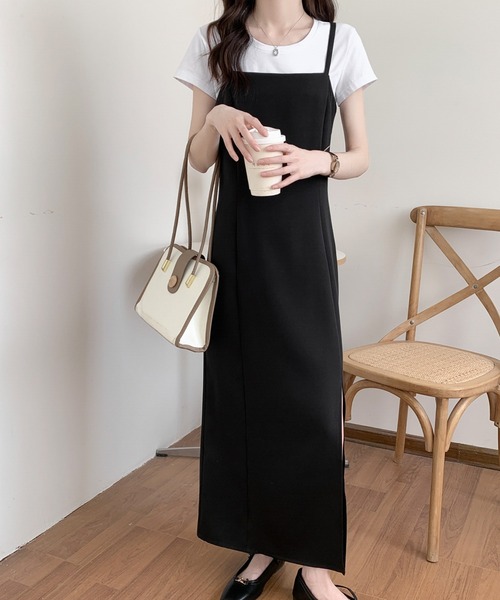 「emi+」 キャミソールワンピース S ブラック レディース_画像7