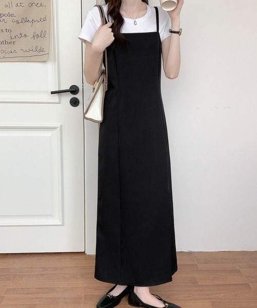 「emi+」 キャミソールワンピース S ブラック レディース_画像9