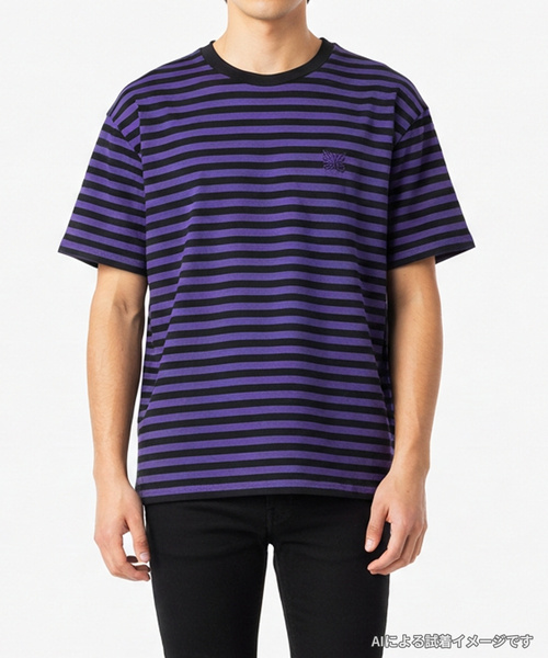 Needles（ニードルス） 半袖Tシャツ SMALL パープル系その他 メンズ