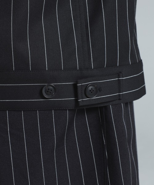 ブルゾン アウター Y-3 PINSTRIPE REFINED WOOL UT BLOUSON メンズの画像