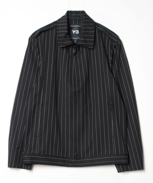 ブルゾン アウター Y-3 PINSTRIPE REFINED WOOL UT BLOUSON メンズの画像