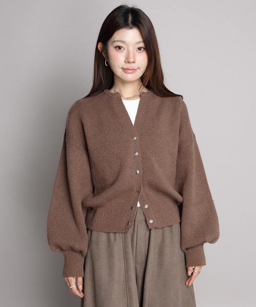 02231-0036 クォーターゲージニットキーネックカーディガン カーディガン キーネックカーディガン レディース : ZOZOTOWN Yahoo!店