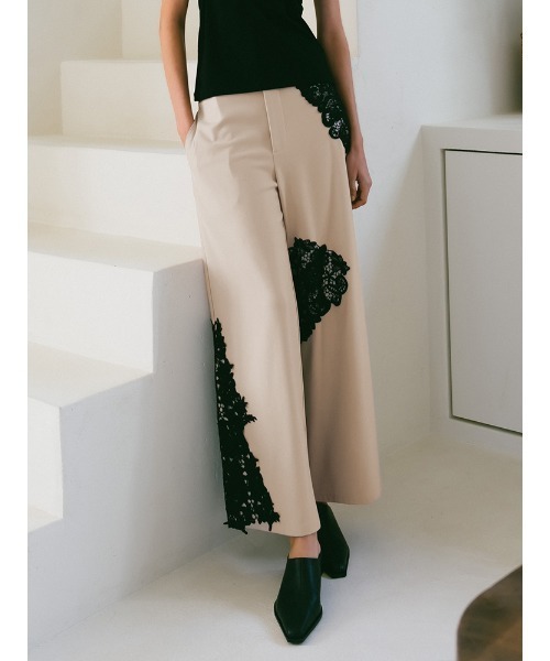 sahara（サハラ） スラックス パンツ Lace Layout Pants レディース