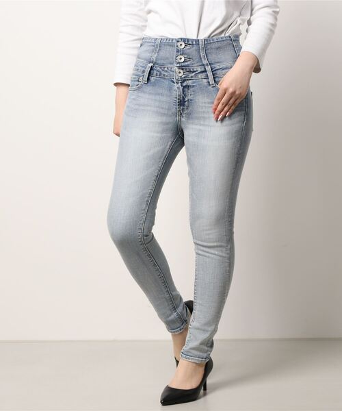 GYDA（ジェイダ） スキニーデニムパンツ MEDIUM ライトブルー