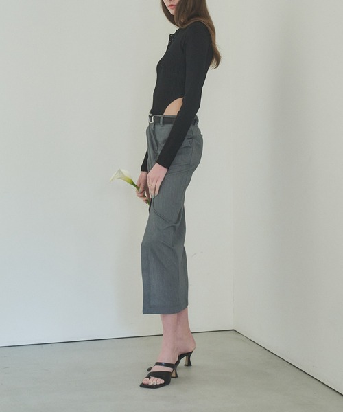 「HANNE」 長袖ニット フリー ベージュ レディース_画像4