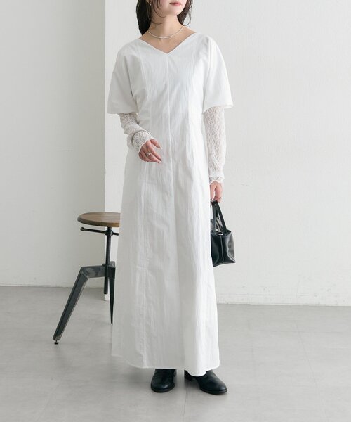 mystic（ミスティック） ワンピース パフレーススリーブワンピース