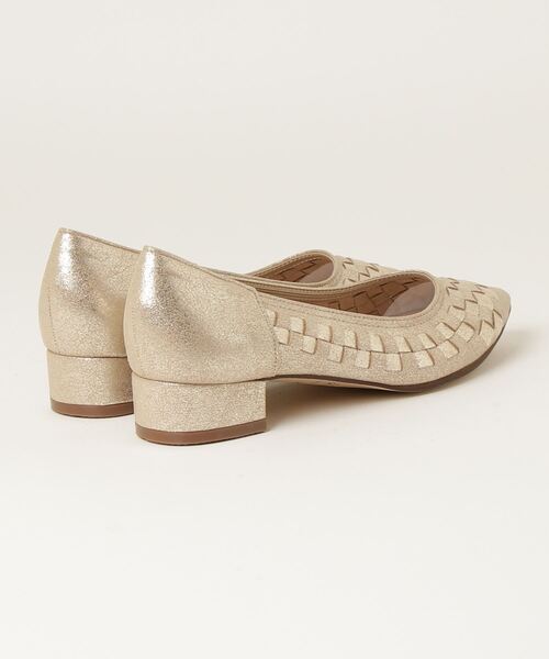 「ABC-MART」 パンプス 24.5cm ゴールド レディース_画像2