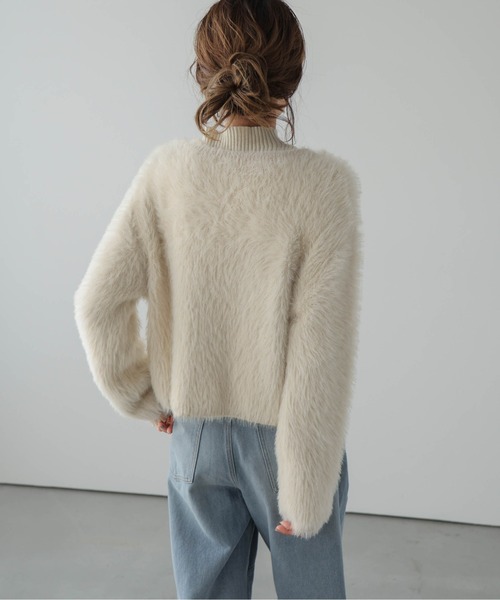 「SUGAR BISKET」 「La-gemme」ニットカーディガン フリー グレー レディース_画像5