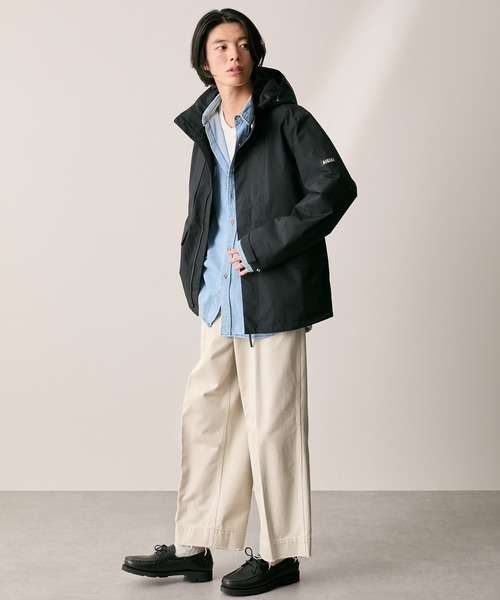 マウンテンパーカー ウインドブレーカー GORE-TEX 防風 防水 透湿 ゴアテックス 2レイヤー ジャケット RP フード取り外し可 メンズの画像