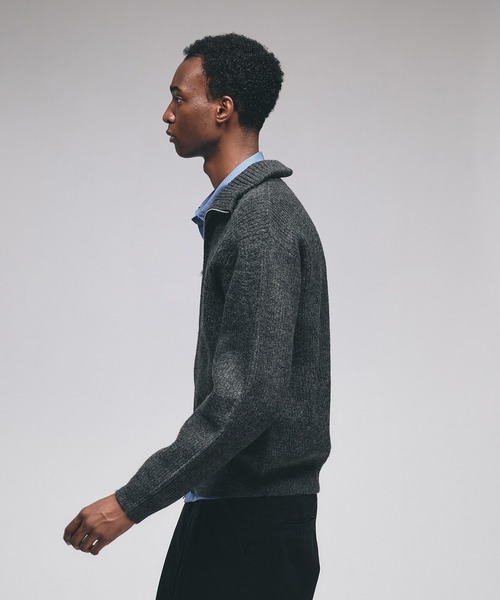 Adoon plain セーター ニット Double Zip Drivers Knit / ダブルジップ