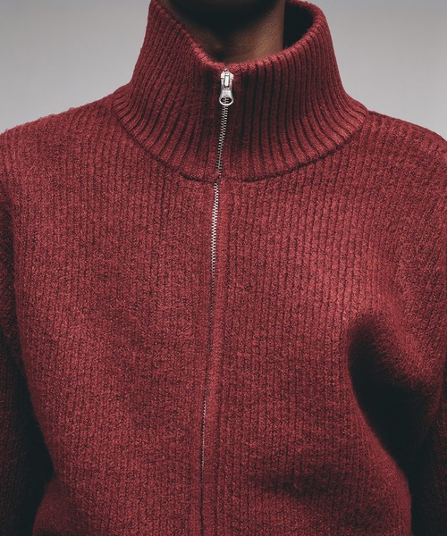 Adoon plain セーター ニット Double Zip Drivers Knit / ダブルジップ
