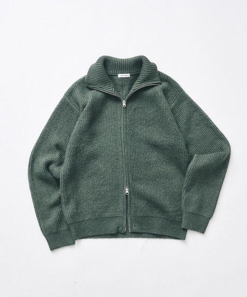 Adoon plain セーター ニット Double Zip Drivers Knit / ダブルジップ