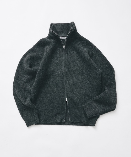 Adoon plain セーター ニット Double Zip Drivers Knit / ダブルジップ