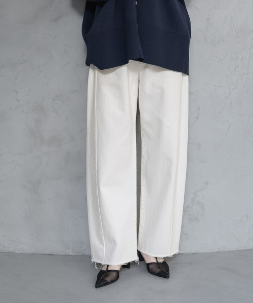 ジーンズ デニム デニムパンツ Apbカーブデニムパンツ レディースの画像