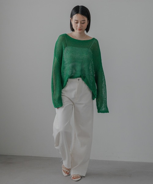 ジーンズ デニム デニムパンツ Apbカーブデニムパンツ レディースの画像