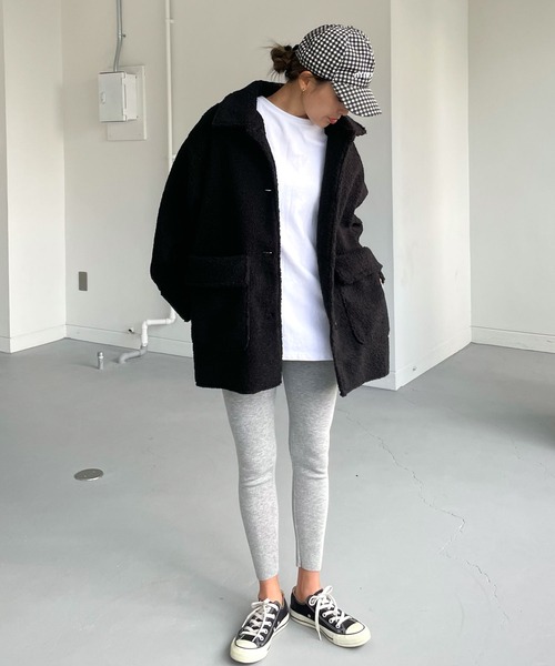 CHERI since1985 レギンス スパッツ 裏起毛リブレギンスパンツ