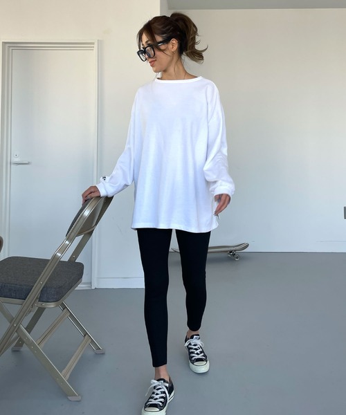 CHERI since1985 レギンス スパッツ 裏起毛リブレギンスパンツ