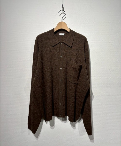 crepuscule（クレプスキュール） シャツ crepuscule Crepe Knit Shirt