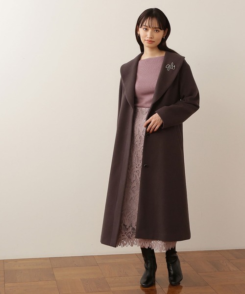 「NATURAL BEAUTY BASIC」 チェスターコート SMALL ベージュ レディース_画像9