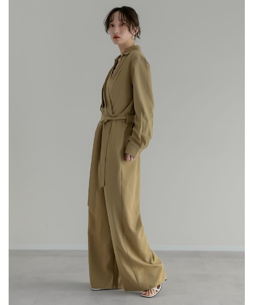 オールインワン 「2026S/S COLLECTION」「低身長/高身長サイズ有」ポーラカシュクールオールインワン レディース_8