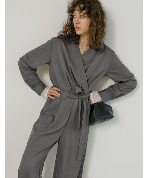 オールインワン 「2026S/S COLLECTION」「低身長/高身長サイズ有」ポーラカシュクールオールインワン レディース_13