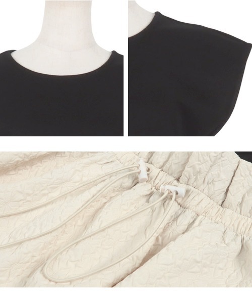 「KOBE LETTUCE」 ドッキングワンピース M ブラック×ブラック レディース_画像5