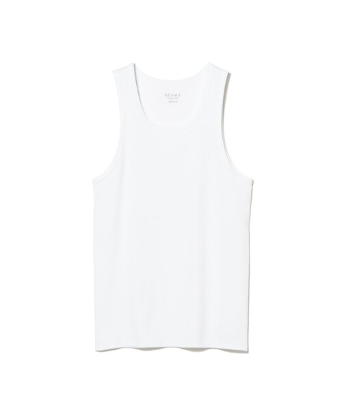 BEAMS（ビームス） タンクトップ New Rib Tank Top メンズ : ZOZOTOWN