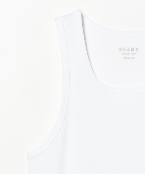BEAMS（ビームス） タンクトップ New Rib Tank Top メンズ : ZOZOTOWN