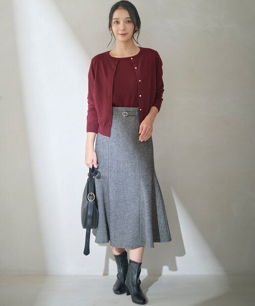 「ANY SIS」 ニットカーディガン 2 ベージュ レディース_画像5