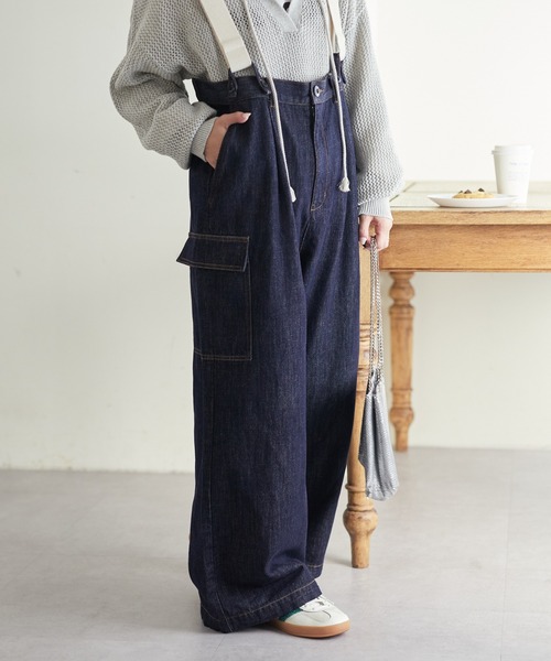 「CIAOPANIC TYPY」 デニムパンツ ONE SIZE ネイビー レディース_画像9