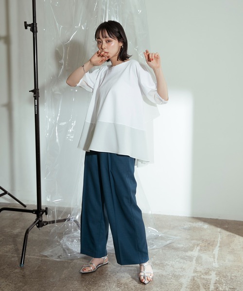 「Eimee Law」 半袖カットソー 38 ブラック レディース_画像3