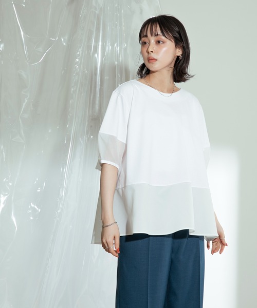 「Eimee Law」 半袖カットソー 38 ブラック レディース_画像5