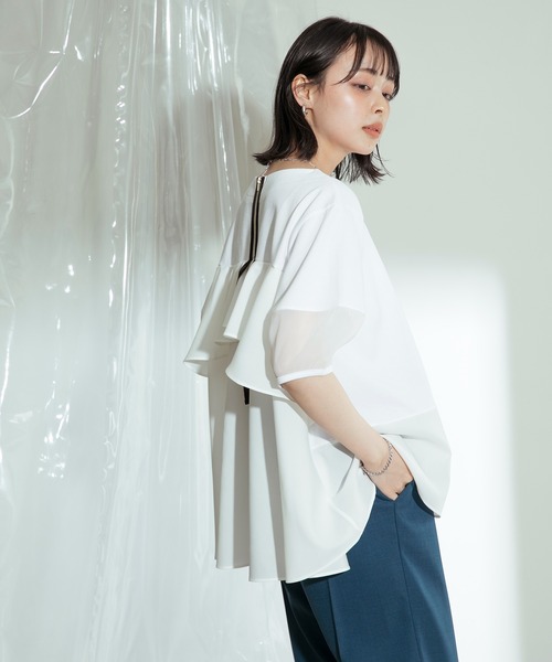 「Eimee Law」 半袖カットソー 38 ブラック レディース_画像8