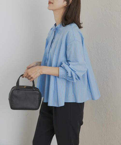 「URBAN RESEARCH DOORS」 長袖ブラウス MEDIUM ベージュ レディース_画像2